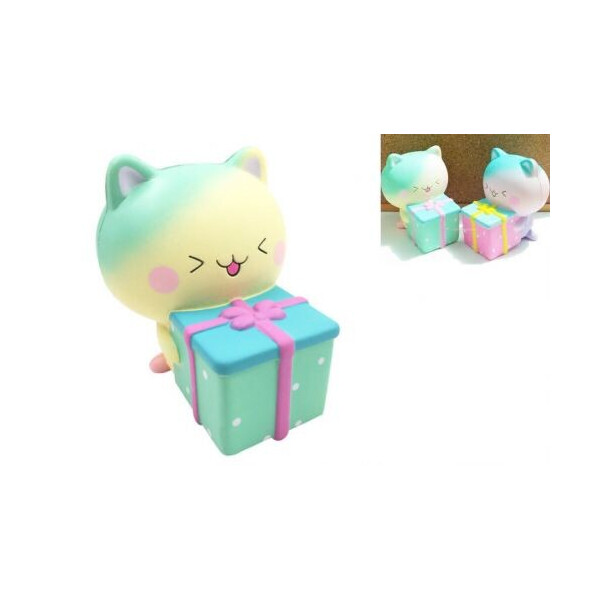 

Игрушка-антистресс с ароматом Squishy Котик с подарком MiC (DFC025) (100476)