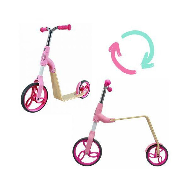 

Беговел-самокат 2 в 1 розовый AEST (B01-Pink) (138621)