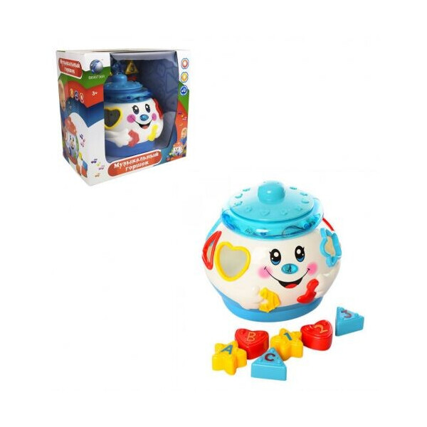 

Муз разв Горшочек батар сортер свет танцует в кор Белый MT TOYS (2056) (121774)