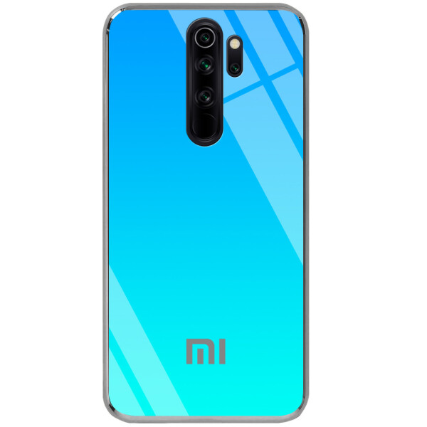 

TPU+Glass чехол Gradient Rainbow с лого для Xiaomi Redmi Note 8 Pro Голубой (112985)