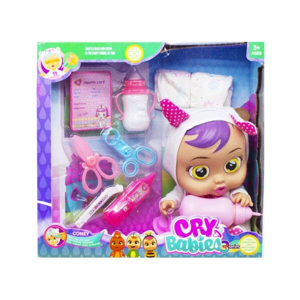 

Пупс CRY BABIES Зайчик белый MiC (3360-20) (151328)