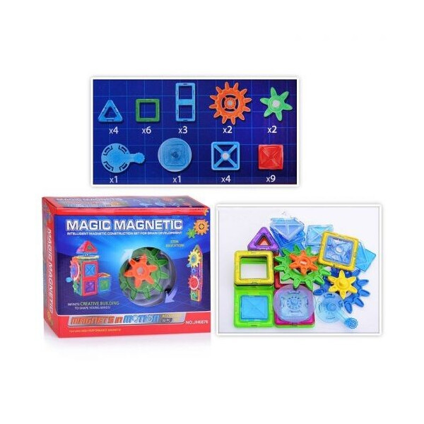 

Конструктор магнитный Magic Magnetic 32 детали MiC (1576793_JH6876) (54383)