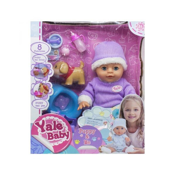 

Пупс Yale baby с питомцем вид 1 MiC (YL1820N/E/F/G) (154592)