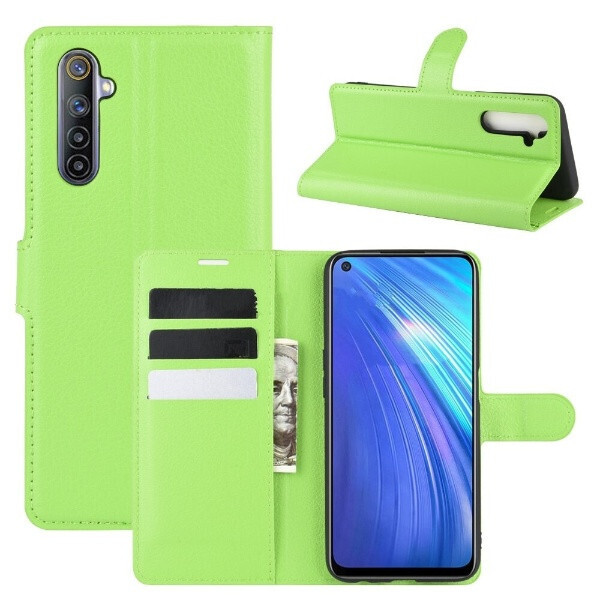 

Чехол Luxury для Realme 6 книжка зеленый