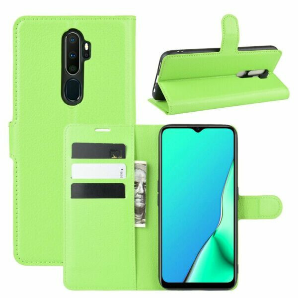 

Чехол Luxury для Oppo A9 2020 книжка зеленый