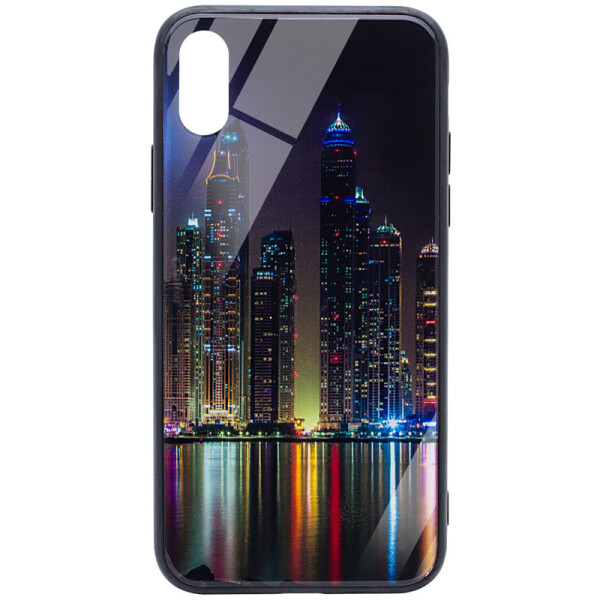

TPU+Glass чехол Night series для Apple iPhone X (5.8) / XS (5.8) Манхэттен (99279)