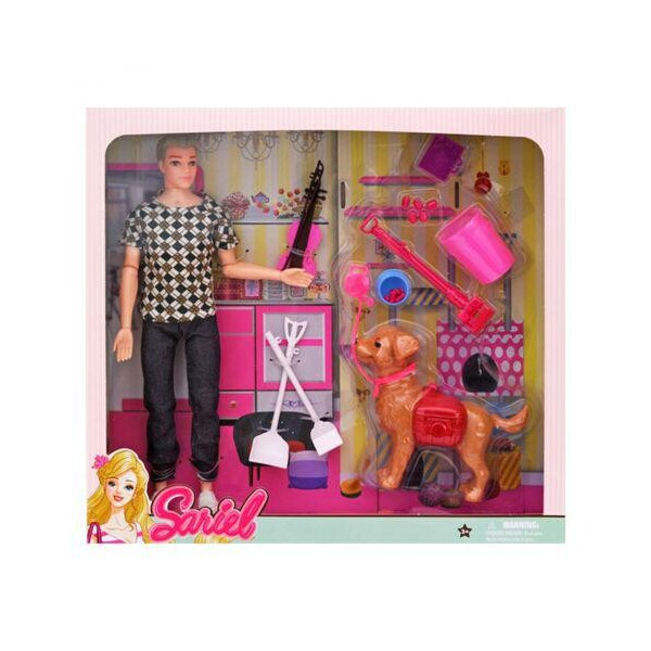 

Кукла Кен с собакой и аксессуарами Sariel MiC (7726-A3) (58108)