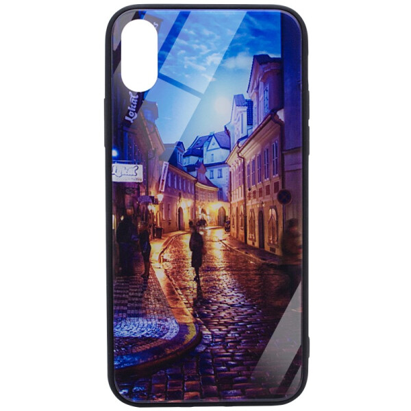 

TPU+Glass чехол Night series для Apple iPhone X (5.8) / XS (5.8) Переулок (99282)