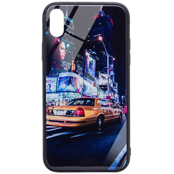 

TPU+Glass чехол Night series для Apple iPhone XS Max (6.5) Нью Йорк (99292)