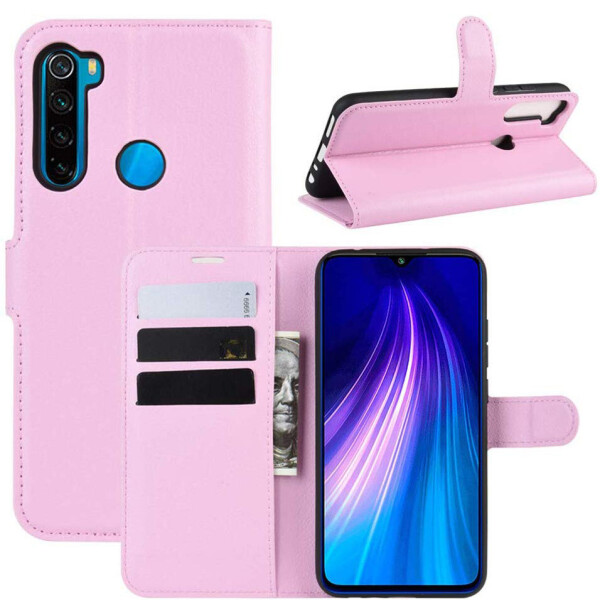 

Чехол Luxury для Xiaomi Redmi Note 8T книжка светло-розовый