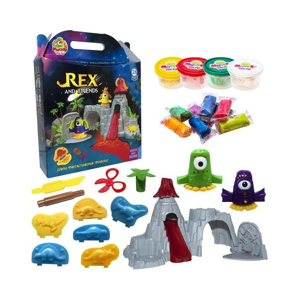 

Набор теста для лепки REX and friends MiC (71506) (122751)