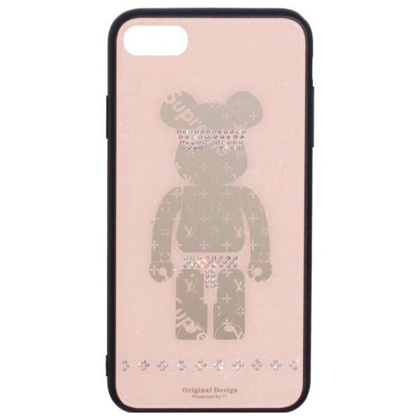

TPU+Glass чехол TYBOMB Bear для Apple iPhone 8 (4.7) Розовый (115748)
