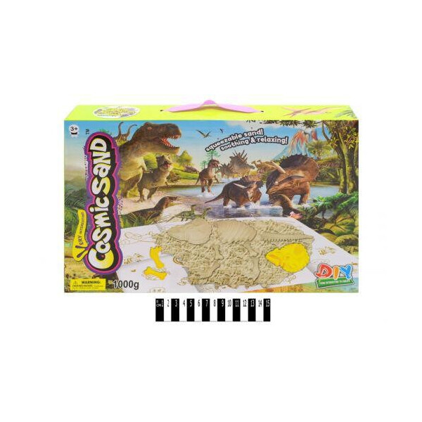 

Кинетический песок Cosmic Sand Динозавр с формочками DIY (CI82780A) (36897)