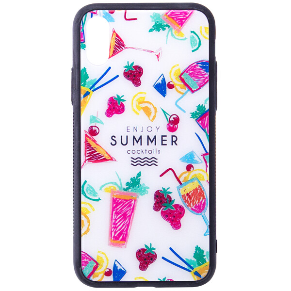 

TPU+Glass чехол YCT для Apple iPhone X (5.8) / XS (5.8) Летние напитки (76832)