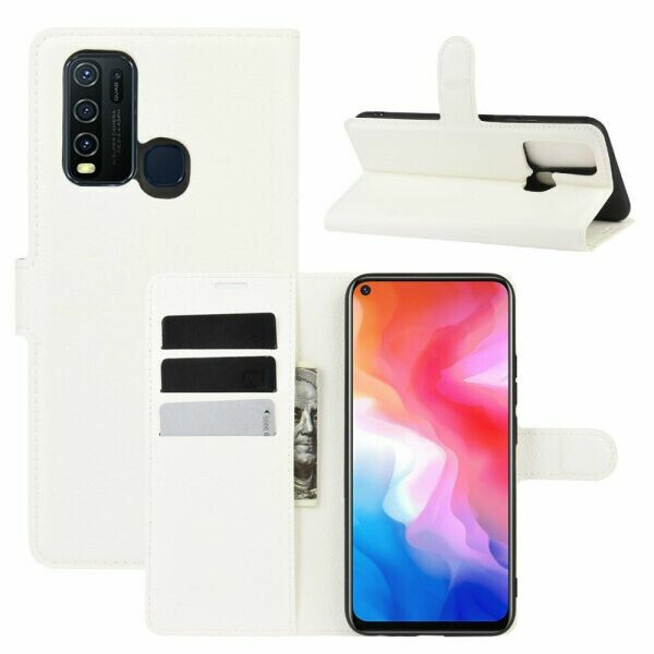 

Чехол Fiji Luxury для Vivo Y30 книжка белый