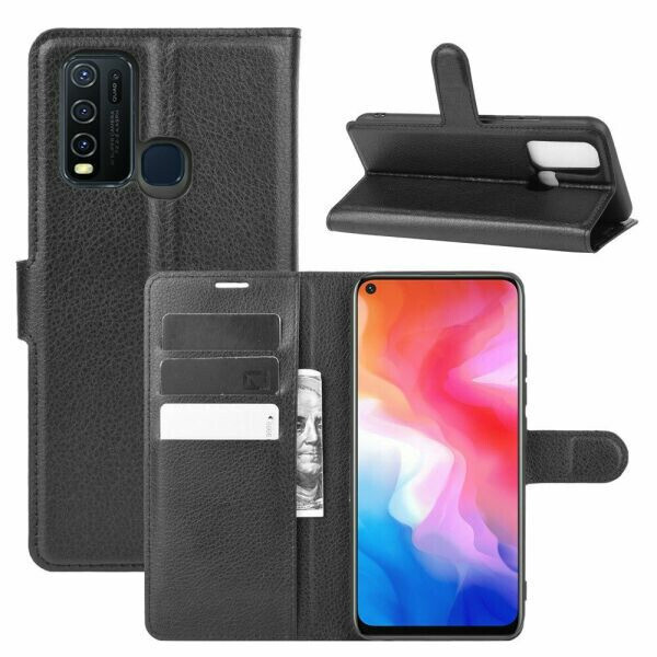 

Чехол Fiji Luxury для Vivo Y30 книжка черный