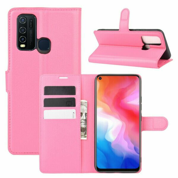 

Чехол Fiji Luxury для Vivo Y30 книжка розовый