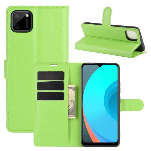 

Чехол Fiji Luxury для Realme C11 книжка зеленый