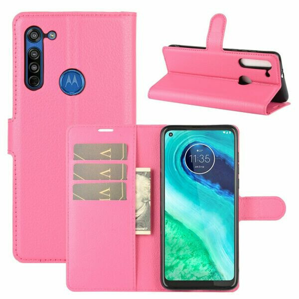 

Чехол Fiji Luxury для Motorola Moto G8 книжка розовый