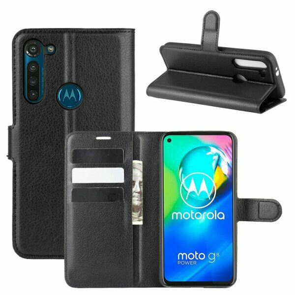 

Чехол Fiji Luxury для Motorola Moto G8 Power книжка черный