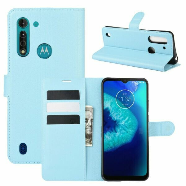 

Чехол Fiji Luxury для Motorola Moto G8 Power Lite книжка голубой