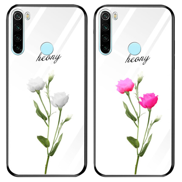 

TPU+Glass чехол светящийся в темноте для Xiaomi Redmi Note 8 Lovely / Белый (115187)
