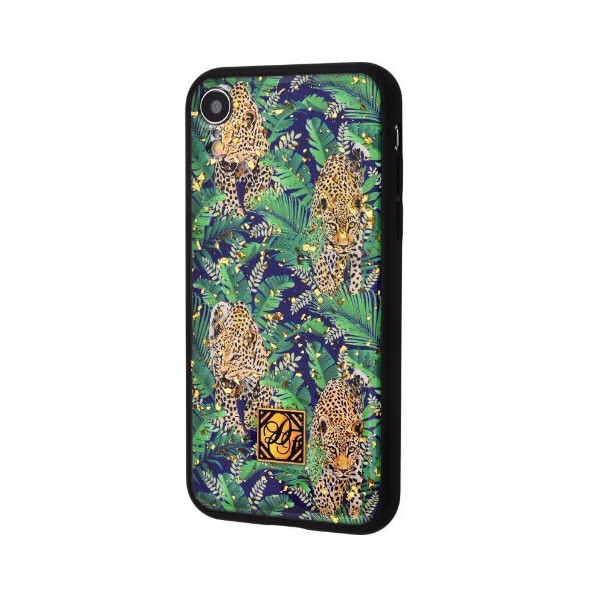 

TPU+PC Confetti Print для Apple iPhone XR (6.1) Леопард Джунгли (94685)