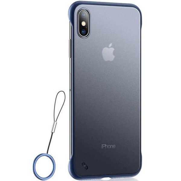 

TPU+PC чехол Daddario Edge (+ кольцо) для Apple iPhone X / XS (5.8) Синий (106372)