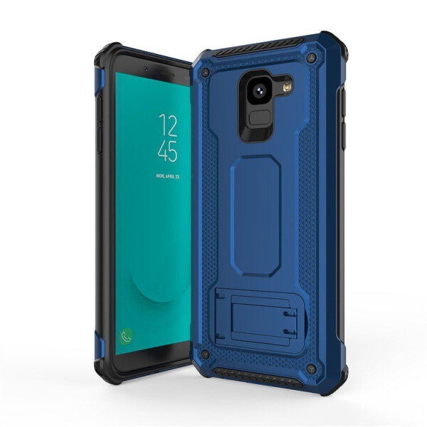 

TPU+PC чехол Deen Armor с креплением под магнитный держатель для Samsung J600F Galaxy J6 (2018) Синий (91443)