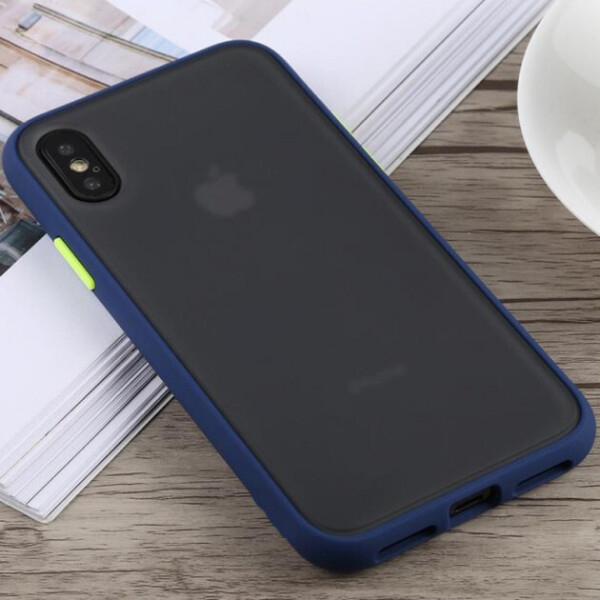 

Чехол-бампер матовый для iPhone X/Xs Matte Case Blue/Синий (2230)