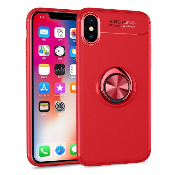 

Чехол Fiji Hold для Apple Iphone X бампер накладка с подставкой Red