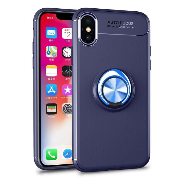 

Чехол Fiji Hold для Apple Iphone X бампер накладка с подставкой Blue