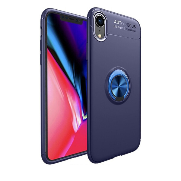 

Чехол Fiji Hold для Apple Iphone XR бампер накладка с подставкой Blue