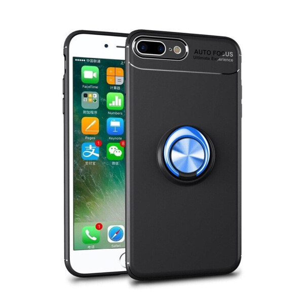 

Чехол Fiji Hold для Apple Iphone 8 Plus бампер накладка с подставкой Black-Blue