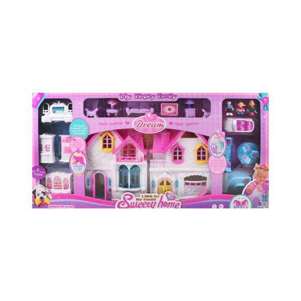 

Кукольный домик Sweety Home с мебелью и фигурками звук свет MiC (WD921C) (152026)