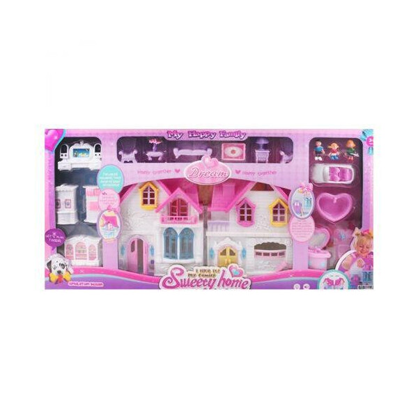 

Кукольный домик Sweety Home с мебелью и фигурками звук свет MiC (WD921D) (152027)