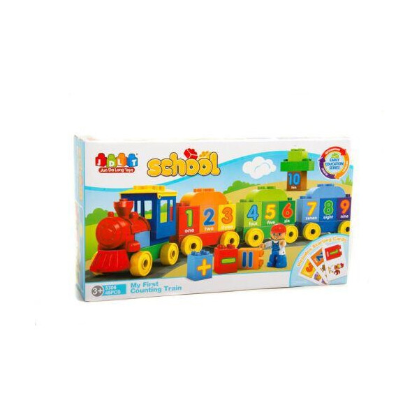 

Обучающий конструктор Паровозик 45 дет Jun Da Long Toys (5306) (146858)