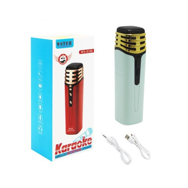 

Беспроводной микрофон-караоке бирюзовый MiC (EL-1304) (147697)