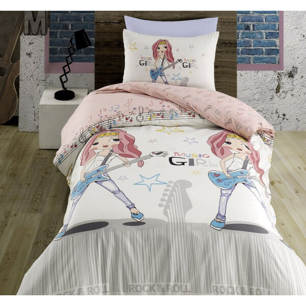 

Комплект постельного белья Zugo Home ранфорс Musig Girl полуторный (ts-02223)
