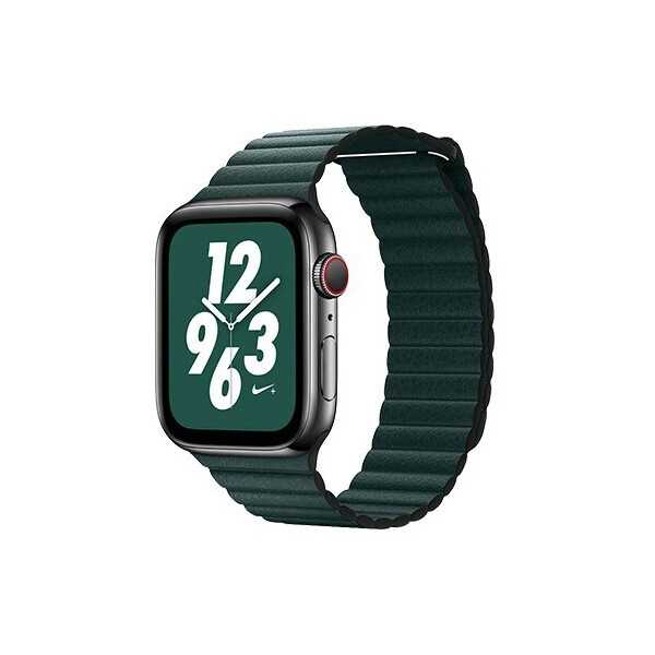 

Ремешок Coteetci W7 Leather Magnet Band For Apple Watch 38mm/40mm Green (WH5205-GR)