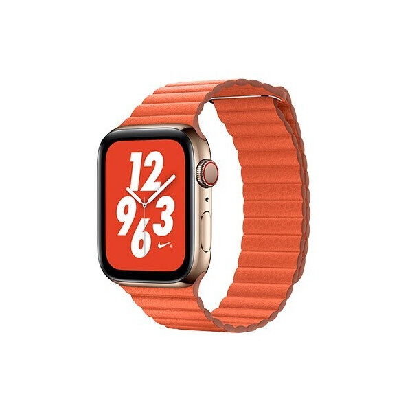 

Ремешок Coteetci W7 Leather Magnet Band For Apple Watch 38mm/40mm Orange (WH5205-OR)