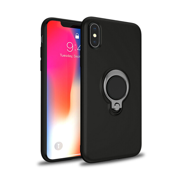 

TPU+PC чехол Deen с креплением под магнитный держатель для Apple iPhone XS Max (6.5) Черный (91510)