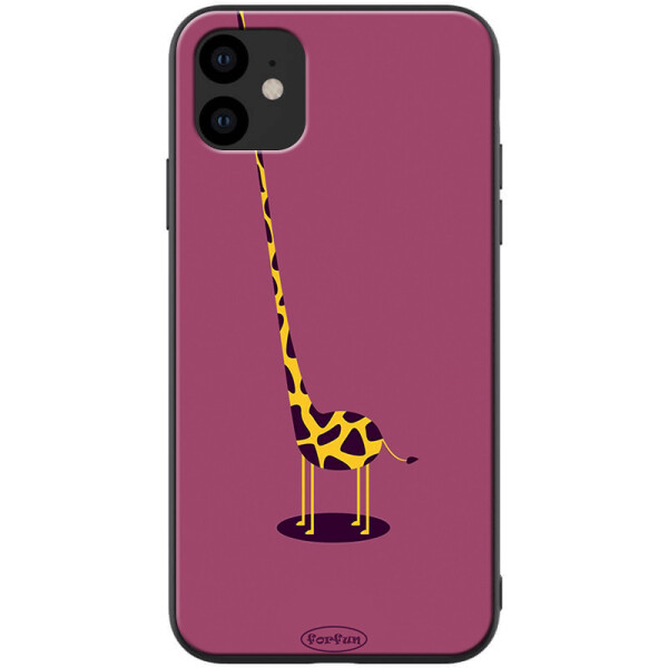 

TPU+PC чехол ForFun для Apple iPhone 11 (6.1) Жираф / Фиолетовый (118236)