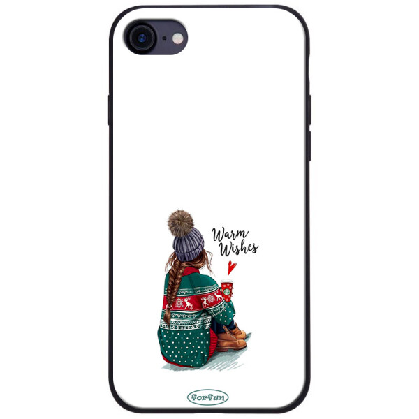 

TPU+PC чехол ForFun для Apple iPhone 8 (4.7) Warm Wishes / Белый (118214)