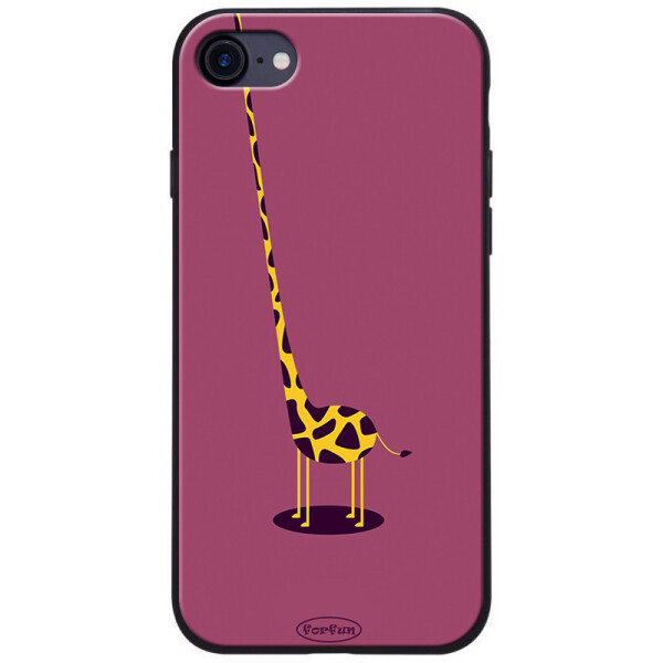 

TPU+PC чехол ForFun для Apple iPhone 8 (4.7) Жираф / Фиолетовый (118279)