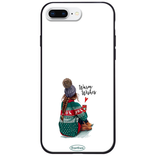 

TPU+PC чехол ForFun для Apple iPhone 8 plus (5.5) Warm Wishes / Белый (118288)
