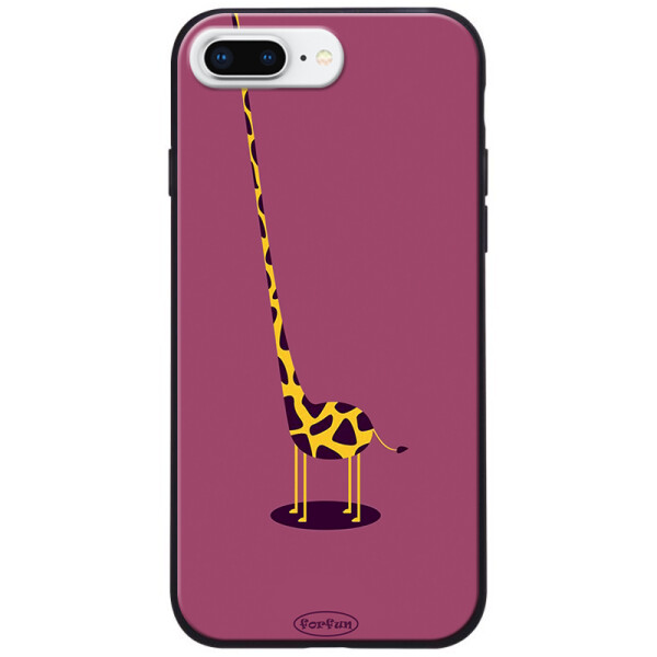 

TPU+PC чехол ForFun для Apple iPhone 8 plus (5.5) Жираф / Фиолетовый (118293)