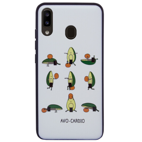 

TPU+PC чехол ForFun для Samsung Galaxy A20 (A205F) Авокардио / Голубой (109193)
