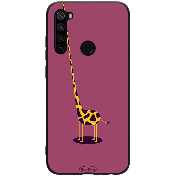 

TPU+PC чехол ForFun для Xiaomi Redmi Note 8 Жираф / Фиолетовый (118121)