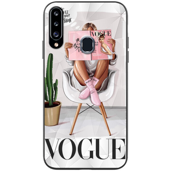 

TPU+PC чехол Prisma Ladies для Samsung Galaxy A20s Vogue (115939)